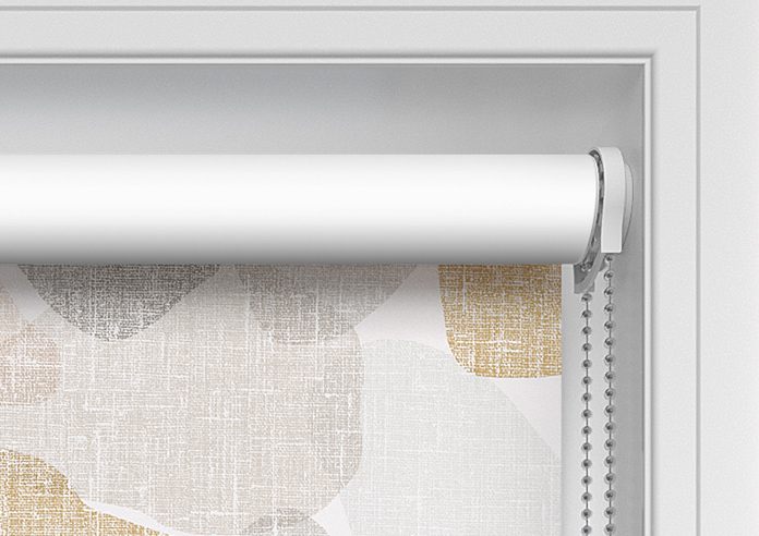 Linen Patch, Orange - Twist&Fit Roller Blind - Image 11